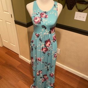 Pink Lily floral maxi dress